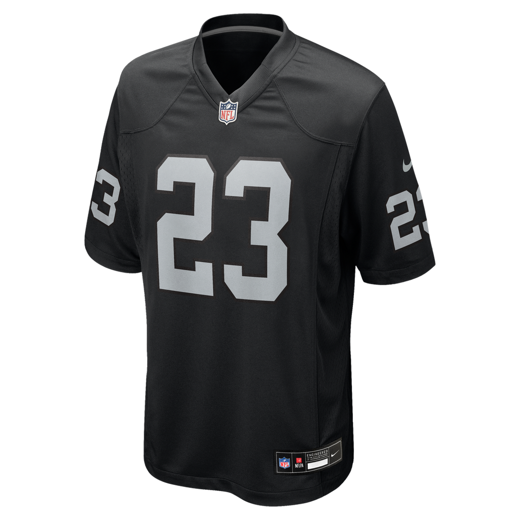 Las Vegas Raiders Dylan Laube Nike Black Team Game Jersey
