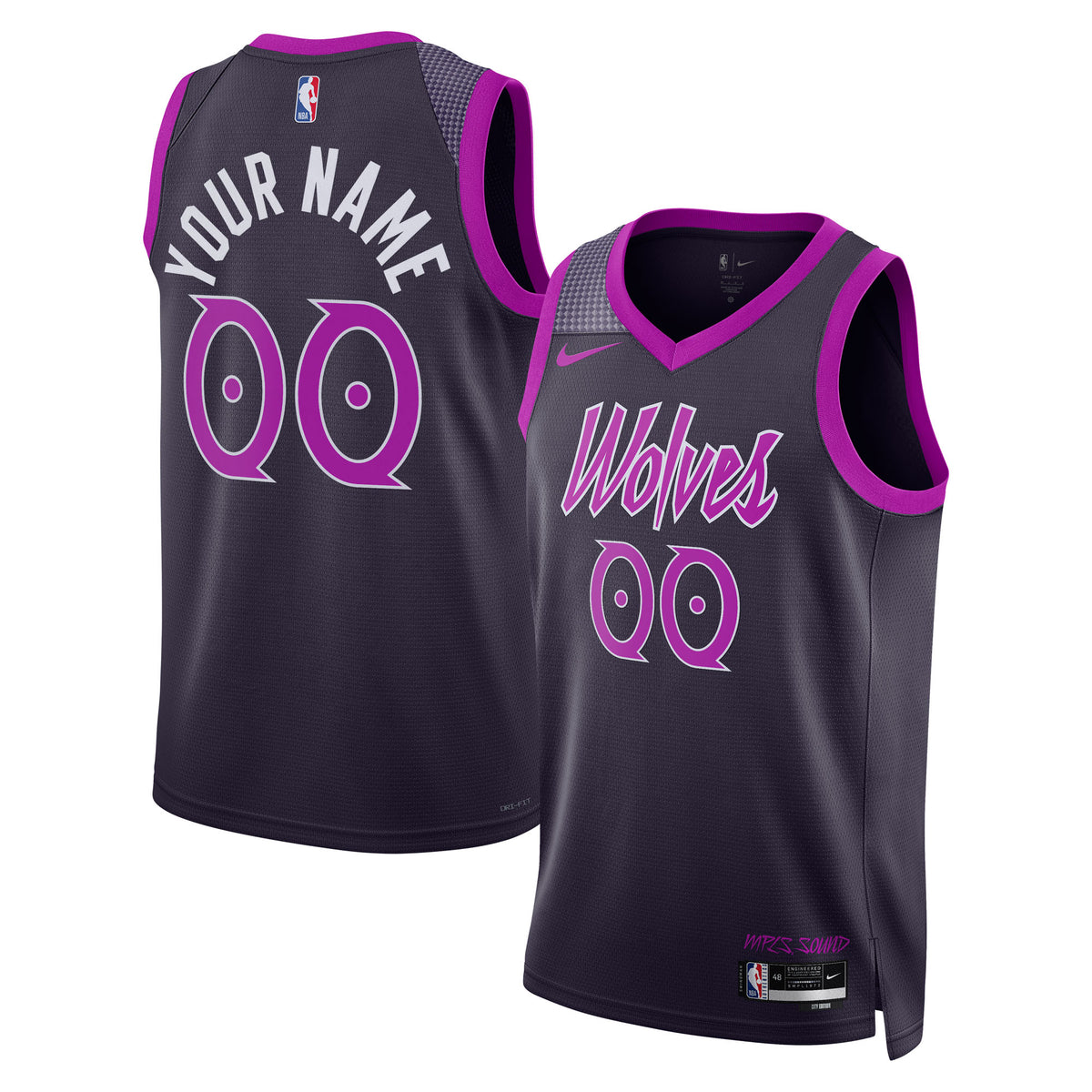 Nike Minnesota Timberwolves 2025/26 City Edition Swingman Jersey - Custom - Unisex