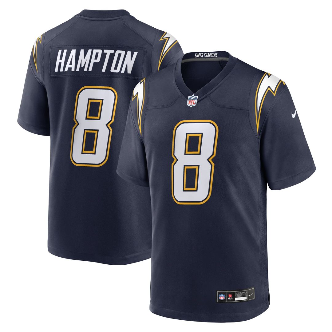 Los Angeles Chargers Omarion Hampton Nike Gold Alternate Charger Power Game Player Jersey