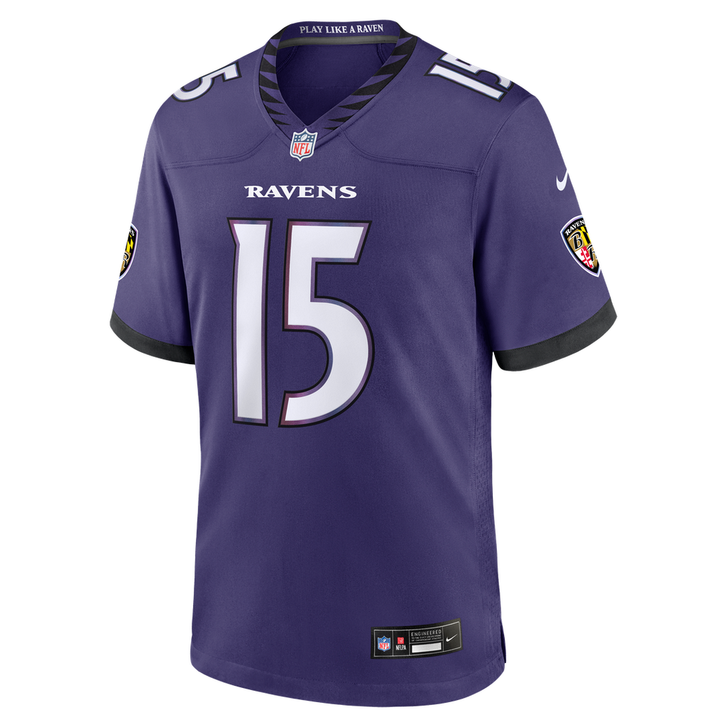 Baltimore Ravens Mike Green Nike Purple Team Game Jersey