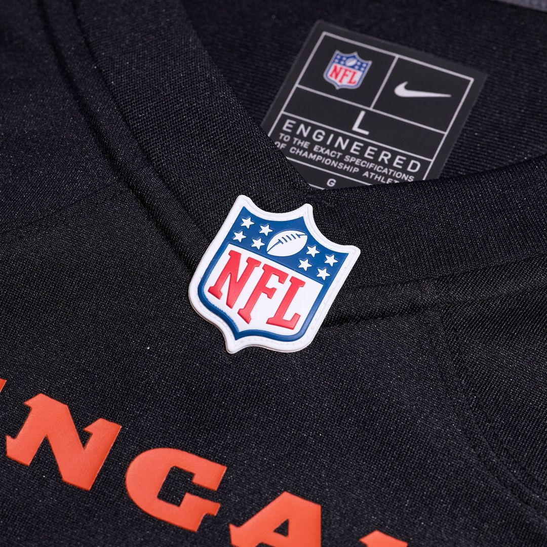 Cincinnati Bengals Ickey Woods Nike Black Retired Player Game Jersey