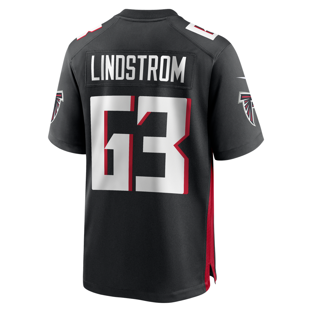 Atlanta Falcons Chris Lindstrom Nike Black Game Jersey