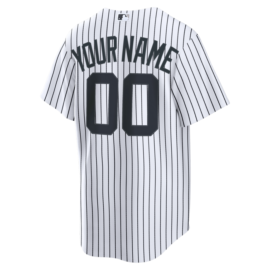 New York Yankees Nike White Home Stadium Custom Jersey
