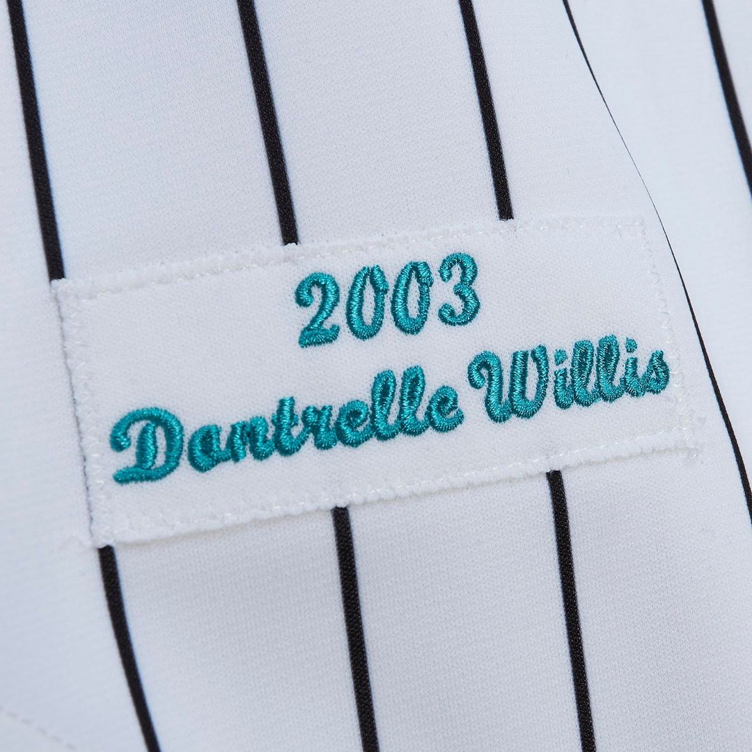 Florida Marlins Dontrelle Willis Mitchell & Ness White Cooperstown Collection Authentic Jersey
