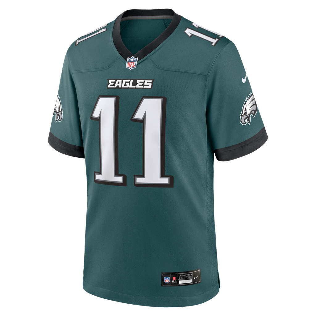 Philadelphia Eagles Jihaad Campbell Nike Midnight Green Team Game Jersey