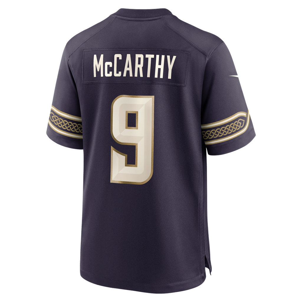 Minnesota Vikings J.J McCarthy Nike Purple 2026 Rivalries Collection Game Jersey