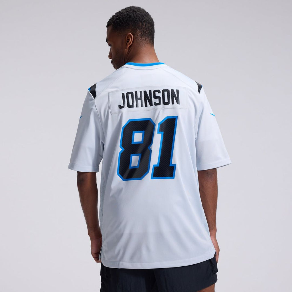 Detroit Lions Calvin Johnson Nike Silver 2026 Rivalries Collection Game Jersey