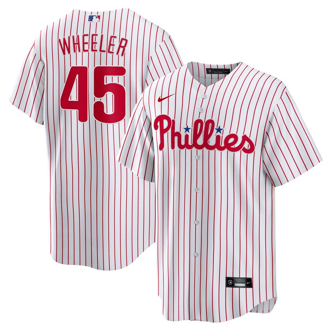 Philadelphia Phillies Zack Wheeler Nike White Home Replica Jersey