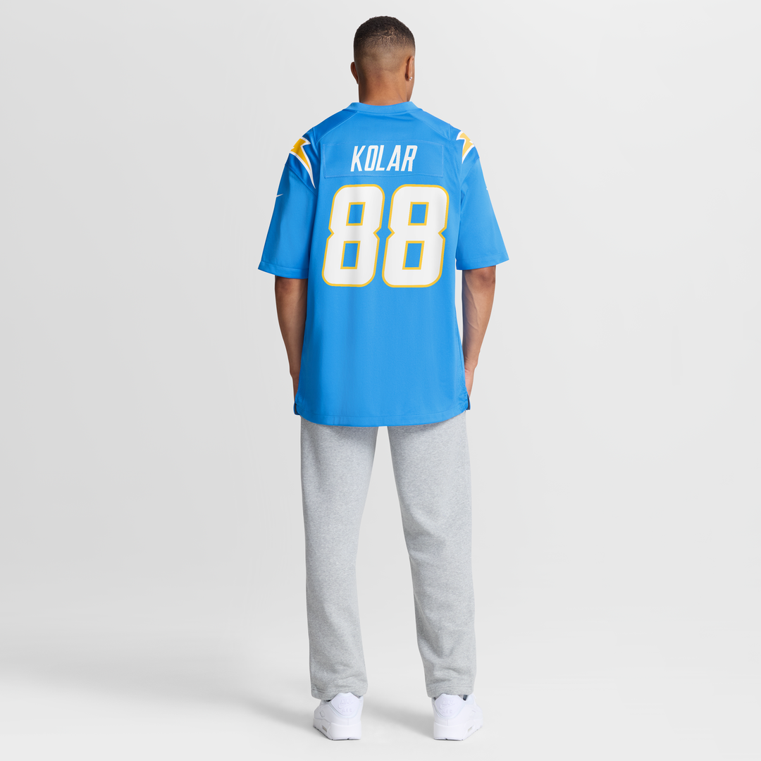 Los Angeles Chargers Charlie Kolar Nike Powder Blue Team Game Jersey