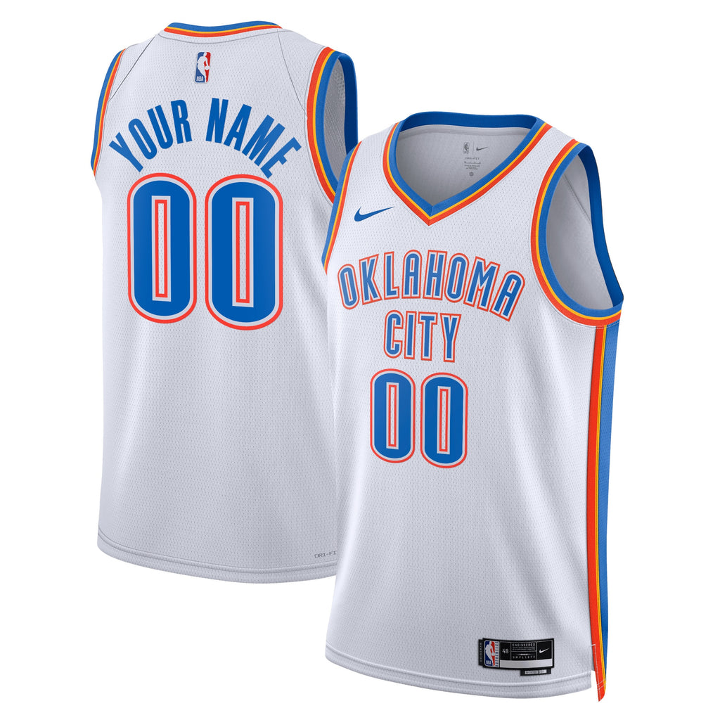 Oklahoma City Thunder Nike Association Swingman Jersey - Custom - Unisex