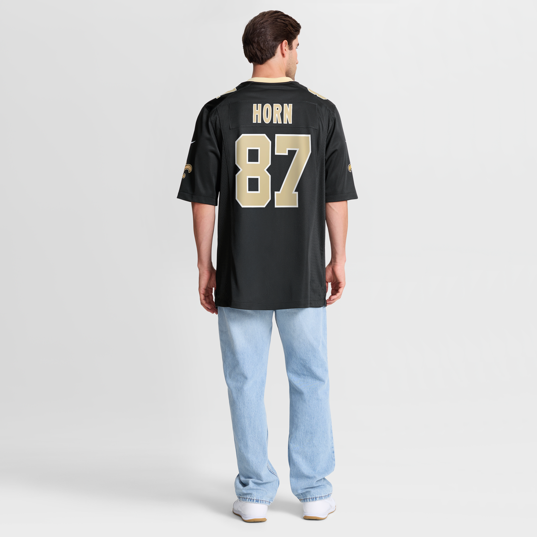 New Orleans Saints Joe Horn Nike Black Game Retired Player Jersey