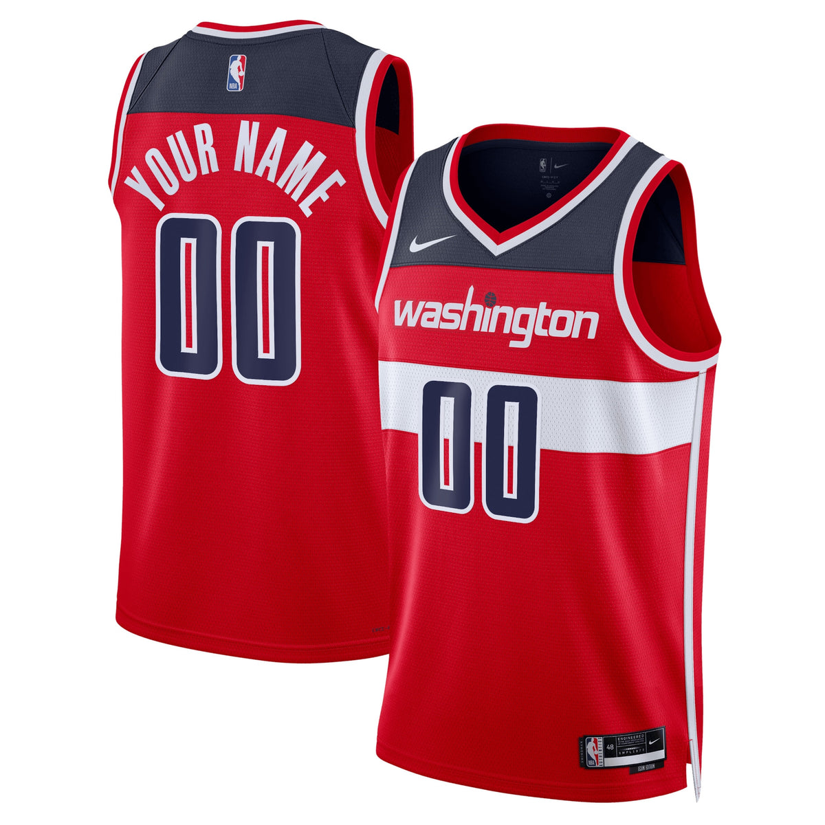 Washington Wizards Nike Icon Swingman Jersey - Custom - Unisex