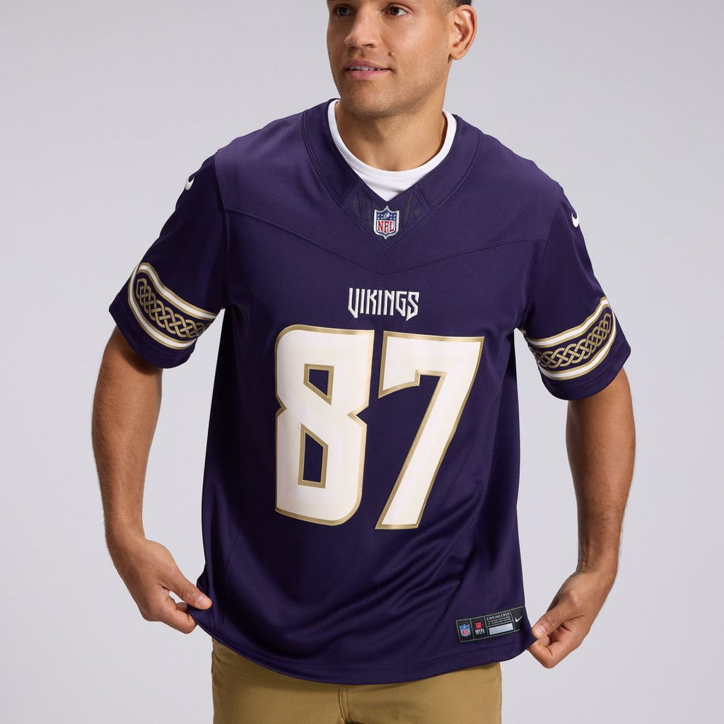 Minnesota Vikings T.J. Hockenson Nike Purple 2026 Rivalries Collection Stitched Limited Jersey