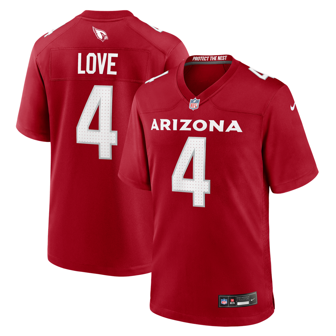 Arizona Cardinals Jeremiyah Love Nike Black Alternate Game Player Jersey