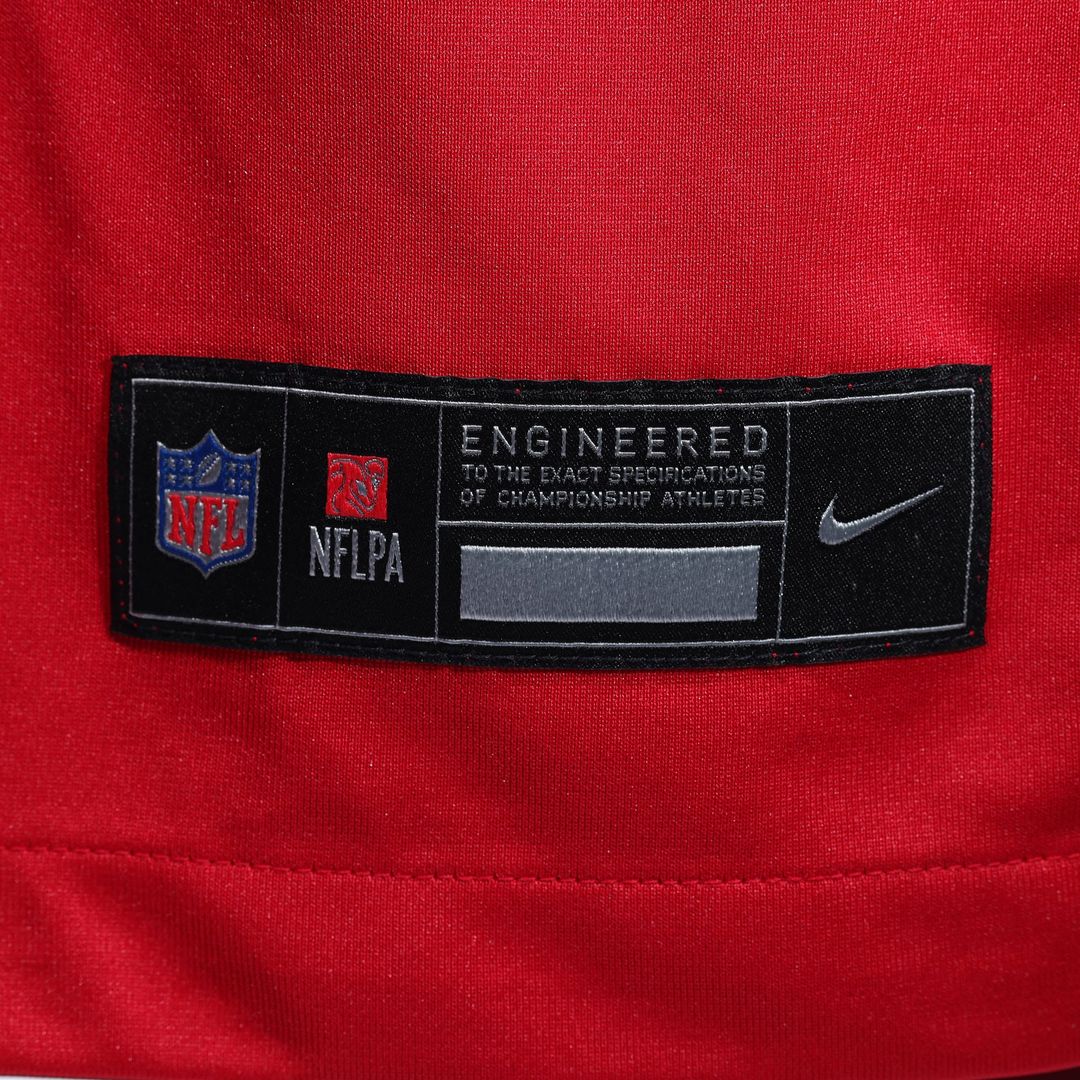San Francisco 49ers Jake Tonges Nike Scarlet Team Game Jersey