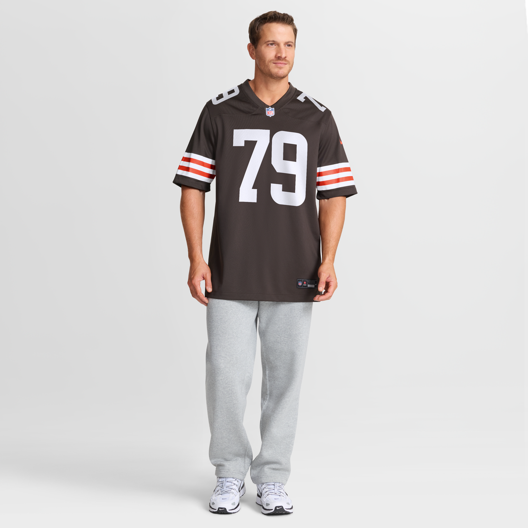 Cleveland Browns Dawand Jones Nike Brown Team Game Jersey