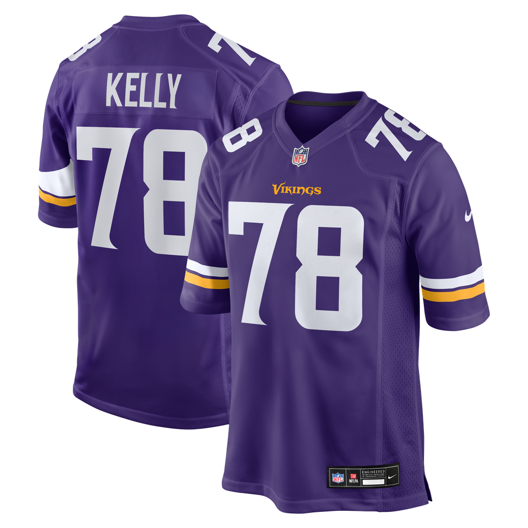Minnesota Vikings Ryan Kelly Nike Purple Team Game Jersey