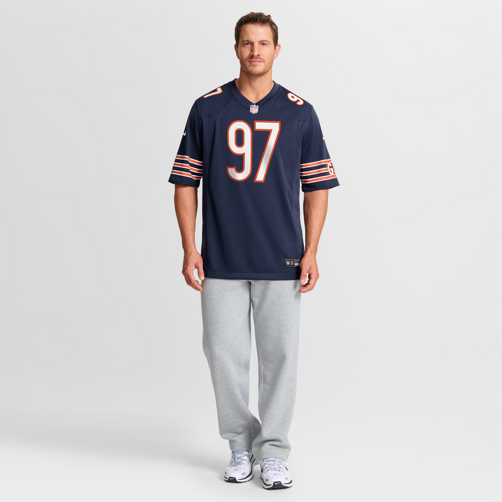 Chicago Bears James Lynch Nike Navy Team Game Jersey