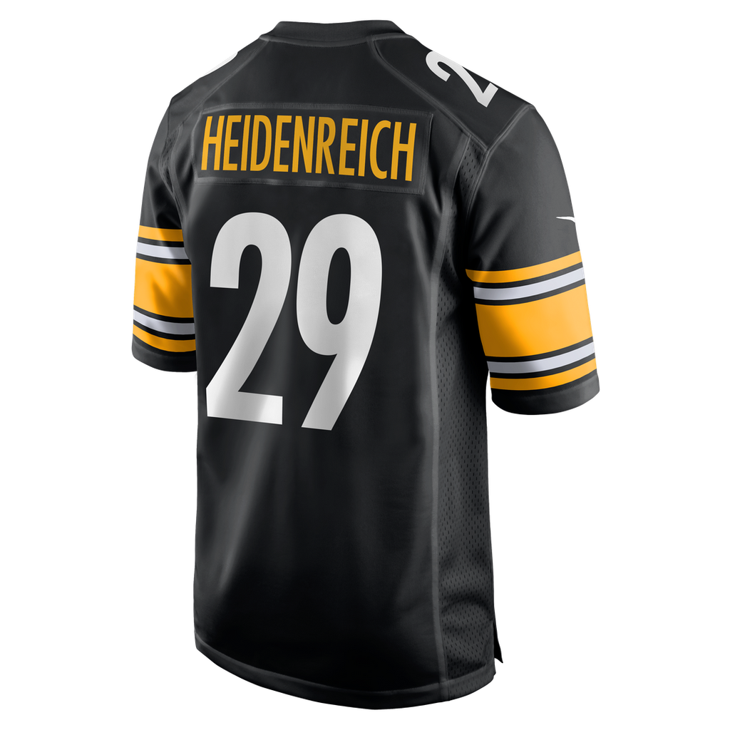 Pittsburgh Steelers Eli Heidenreich Nike Black Team Game Jersey