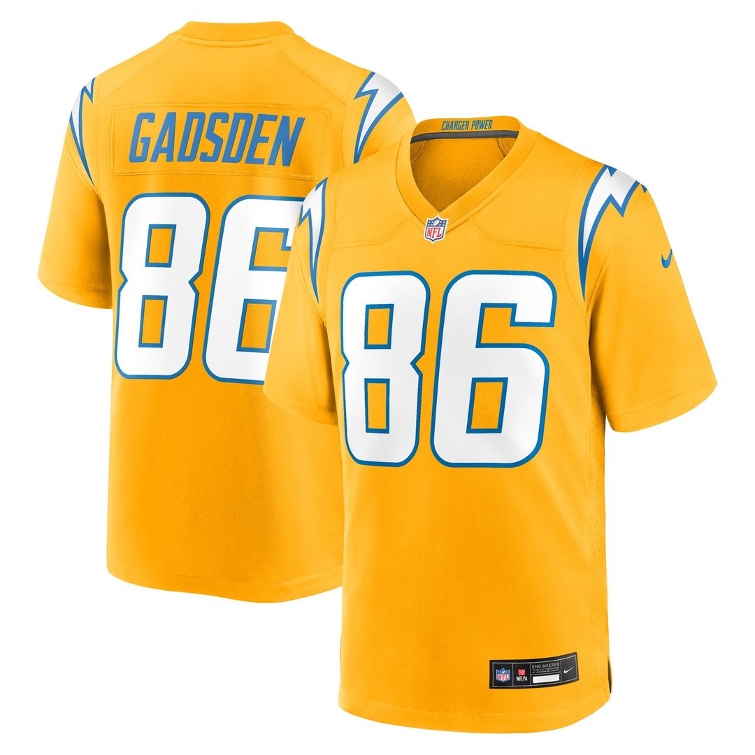 Los Angeles Chargers Oronde Gadsden Nike Powder Blue Team Game Jersey