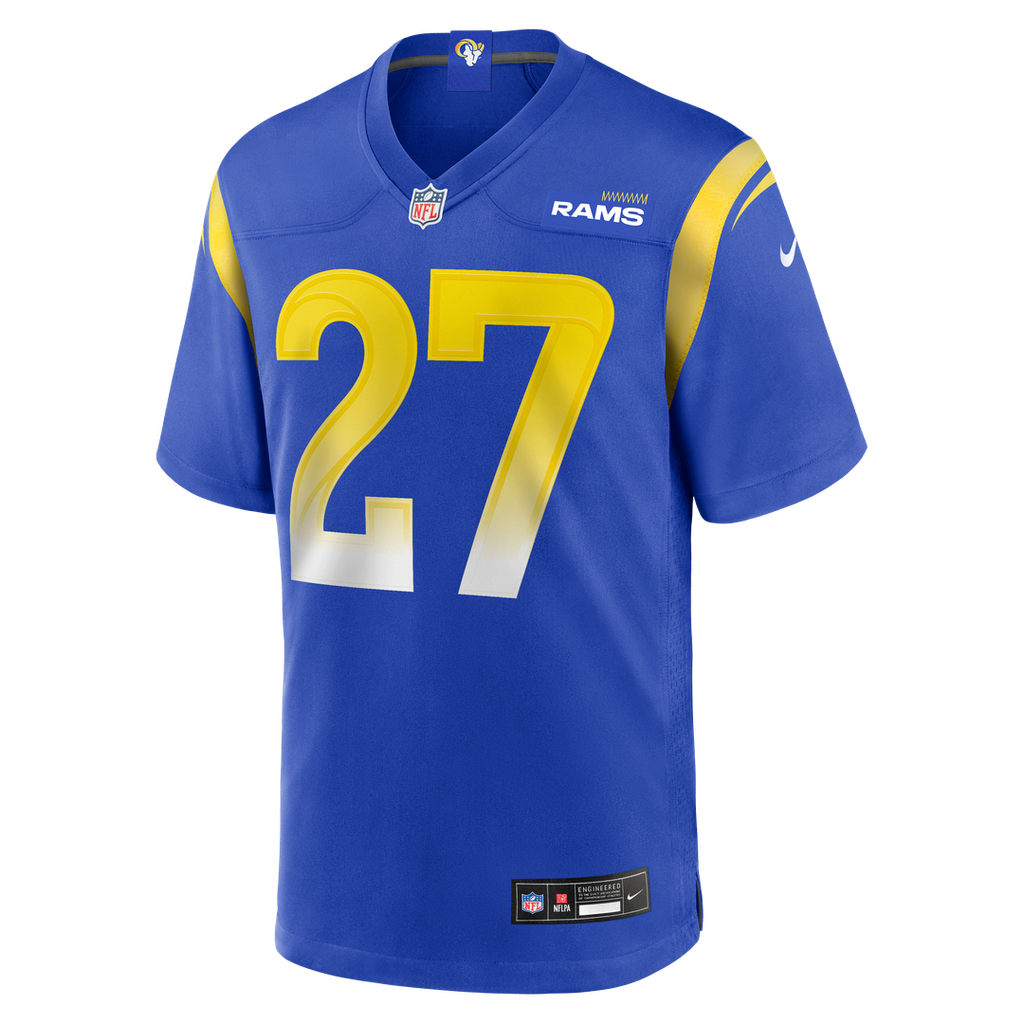 Los Angeles Rams Jarquez Hunter Nike Royal Team Game Jersey