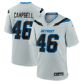 Detroit Lions Jack Campbell Nike Silver 2026 Rivalries Collection Game Jersey
