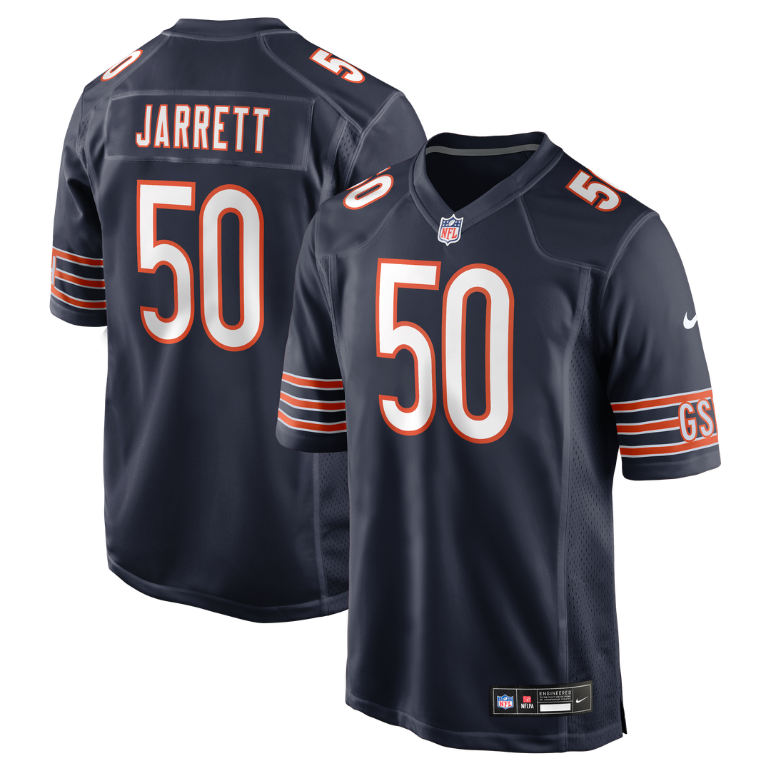 Chicago Bears Grady Jarrett Nike Navy Team Game Jersey