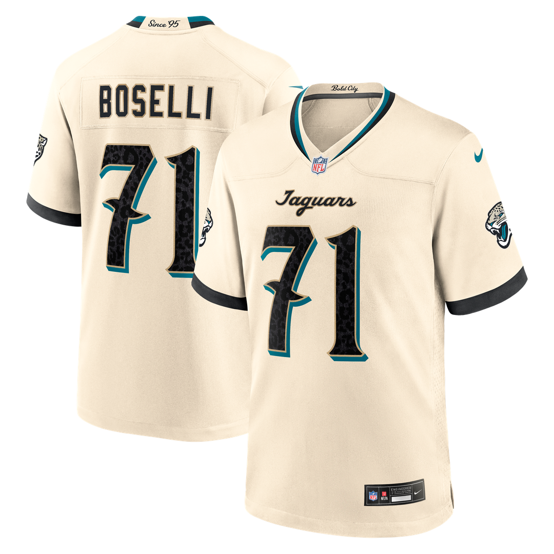 Jacksonville Jaguars Tony Boselli Nike Natural 2026 Rivalries Collection Game Jersey