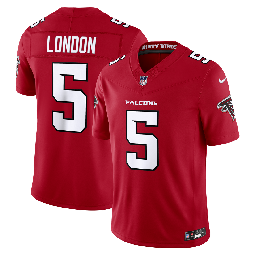 Atlanta Falcons Drake London Nike Black Alternate Throwback Vapor F.U.S.E. Stitched Limited Jersey