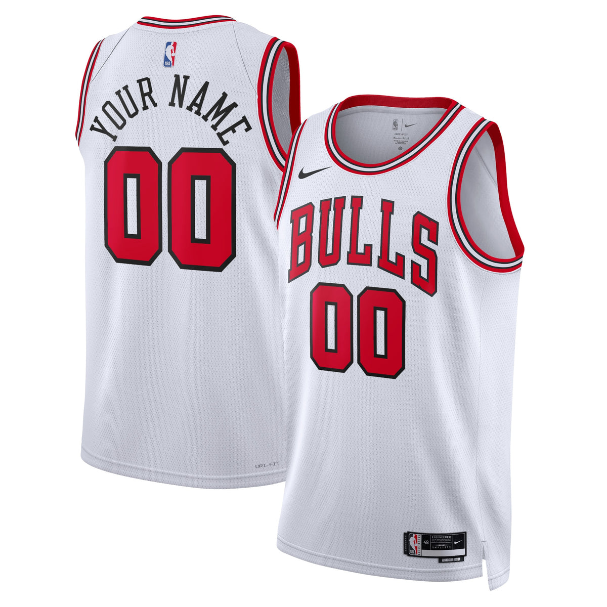 Chicago Bulls Nike Association Swingman Jersey - Custom - Unisex