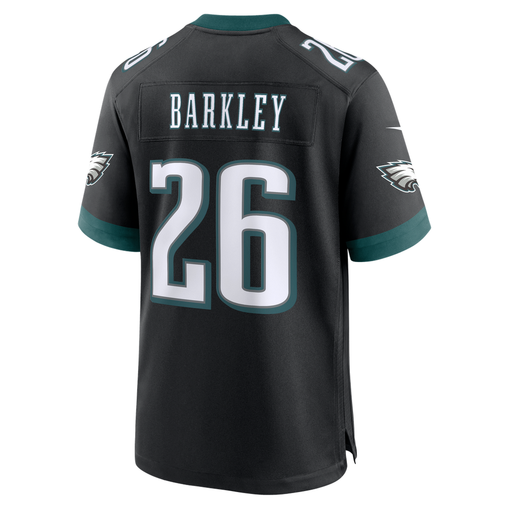 Philadelphia Eagles Saquon Barkley Nike White Game Jersey