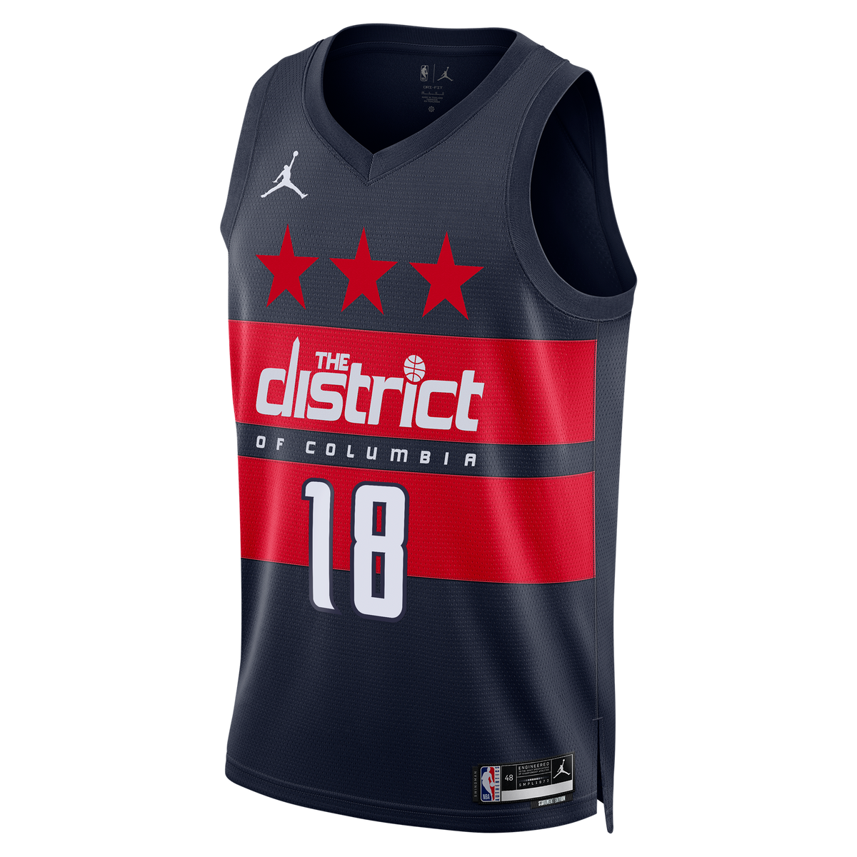Washington Wizards Jordan Brand Statement Edition Swingman Jersey - Navy - Kyshawn George