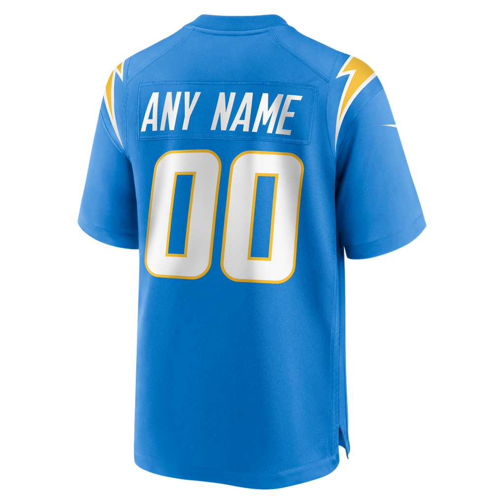 Los Angeles Chargers Nike Powder Blue Custom Game Jersey