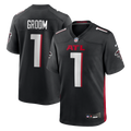 Atlanta Falcons Number 1 Groom Nike Black Game Jersey