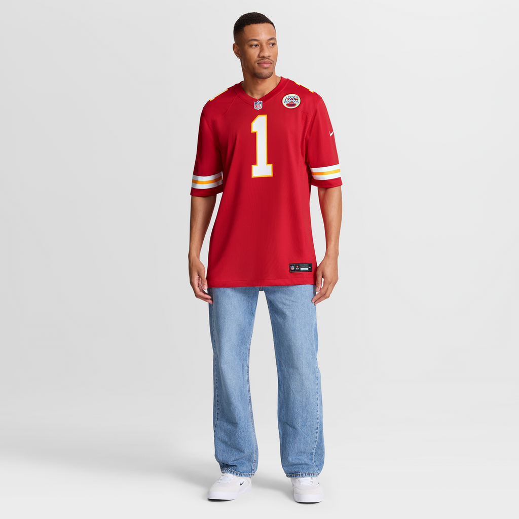 Kansas City Chiefs Number 1 Dad Nike Red Game Jersey