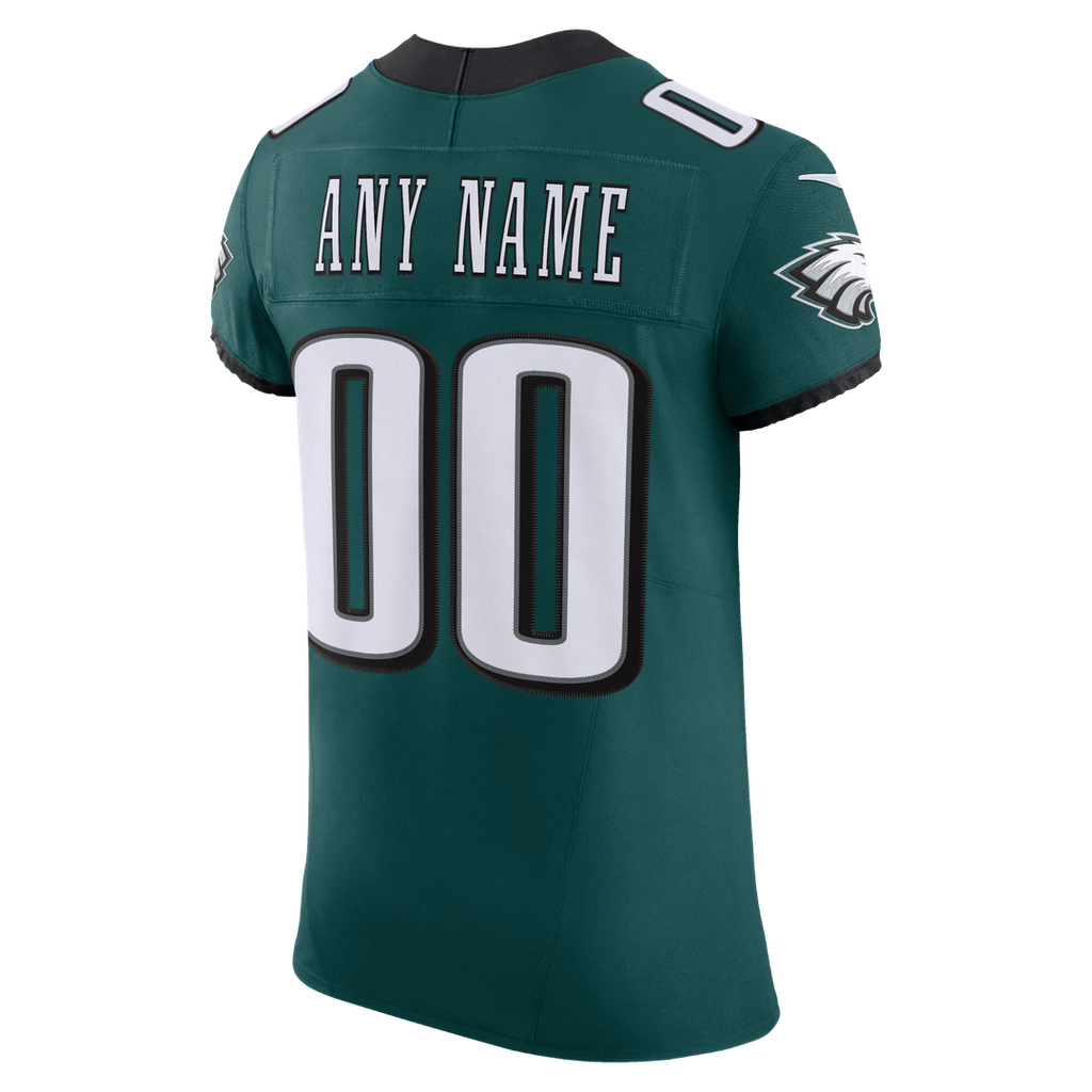Philadelphia Eagles Nike Black Alternate Vapor F.U.S.E. Elite Custom Jersey