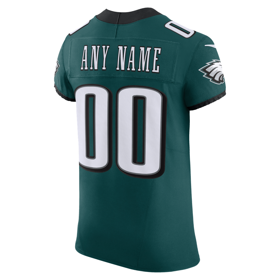 Philadelphia Eagles Nike Black Alternate Vapor F.U.S.E. Elite Custom Jersey