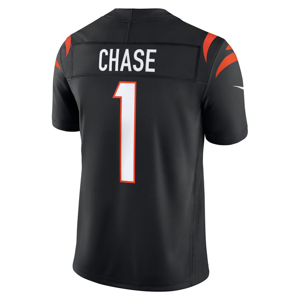 Cincinnati Bengals Ja'Marr Chase Nike Black Team Vapor F.U.S.E. Stitched Limited Jersey
