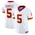 Washington Commanders Jayden Daniels Nike White Vapor F.U.S.E. Stitched Limited Jersey