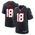 Houston Texans Graham Mertz Nike Navy Team Game Jersey