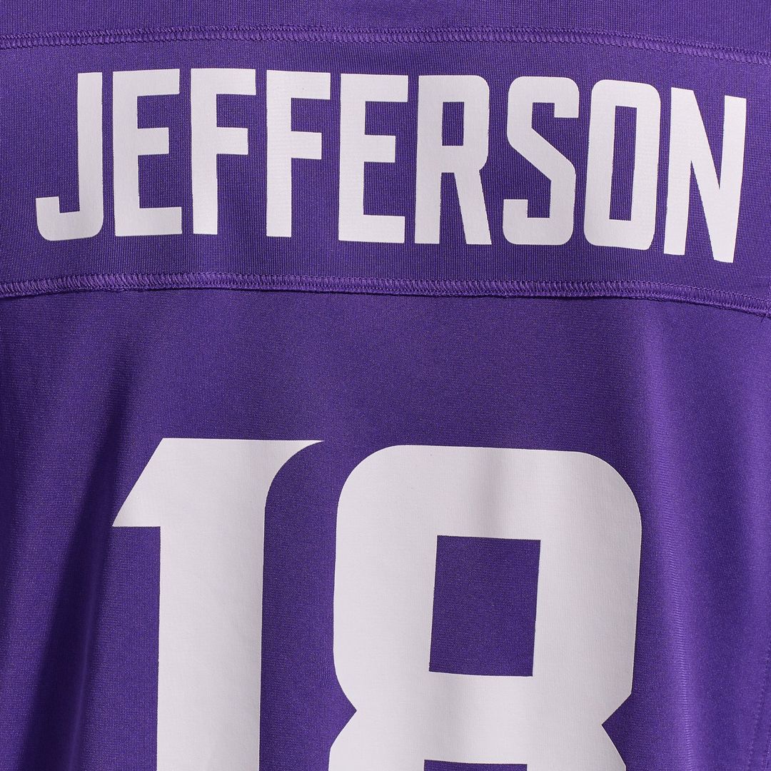 Minnesota Vikings Justin Jefferson Nike White Game Player Jersey