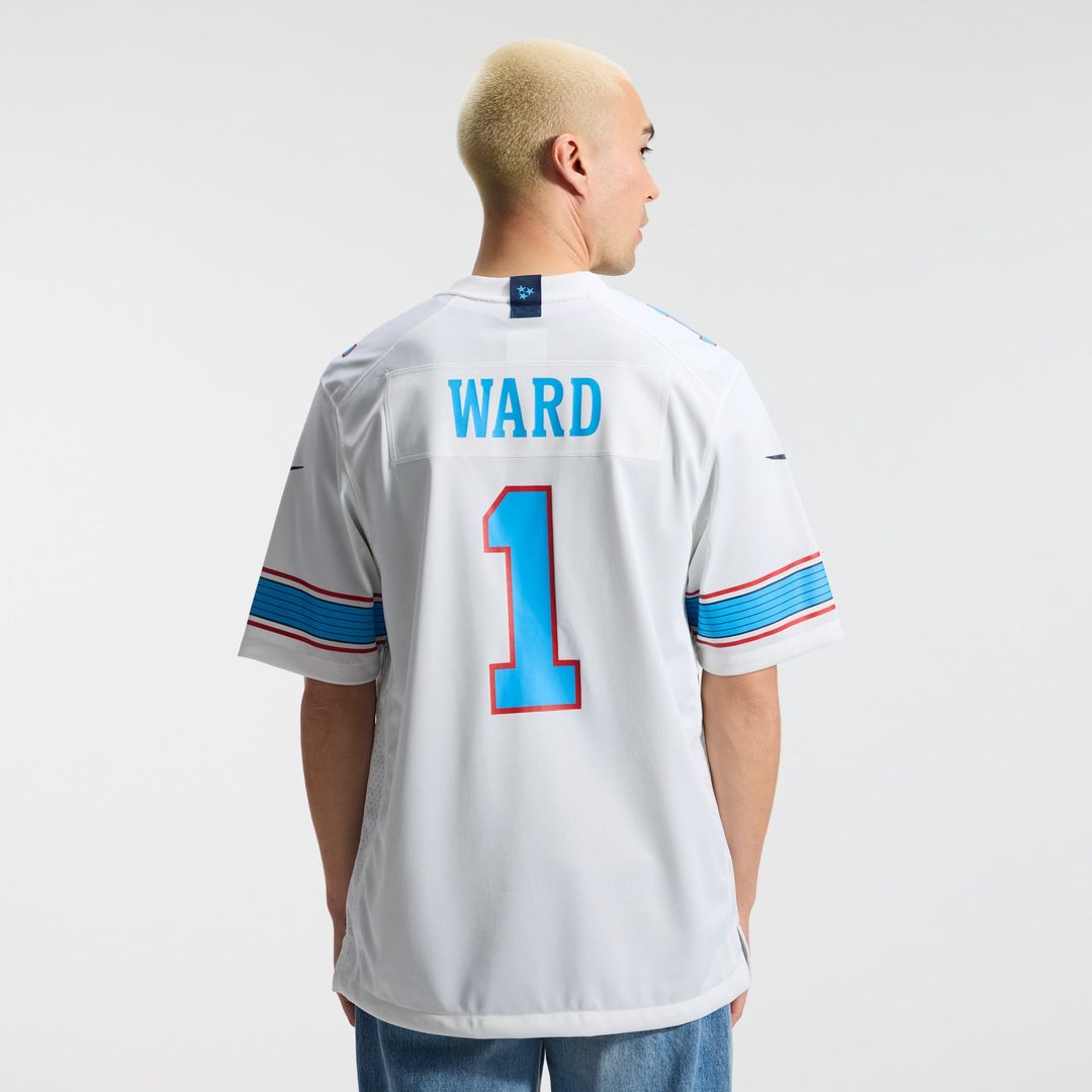 Tennessee Titans Cameron Ward Nike Light Blue Game Jersey