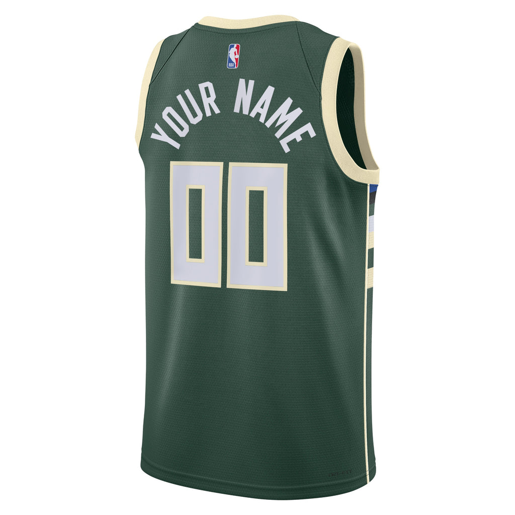 Milwaukee Bucks Nike Icon Swingman Jersey - Custom - Unisex