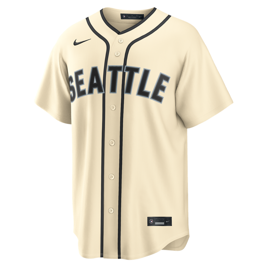 Seattle Mariners Cal Raleigh Nike Navy Road Replica Jersey