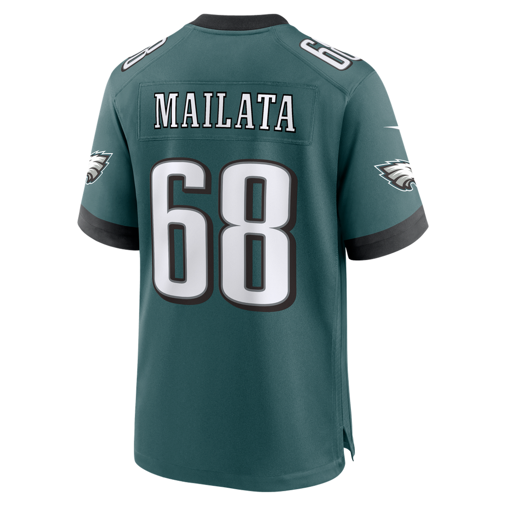 Philadelphia Eagles Jordan Mailata Nike Midnight Green Team Game Jersey