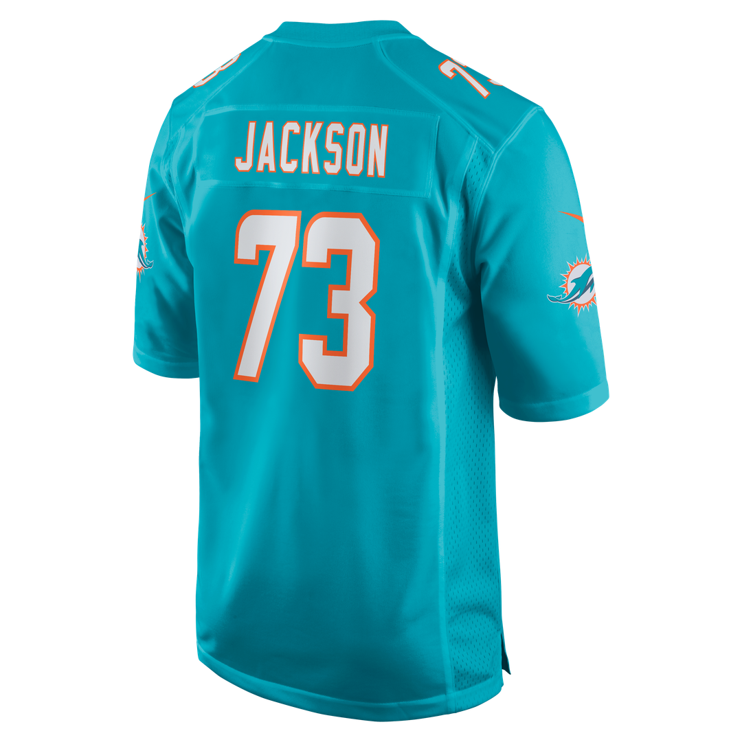 Miami Dolphins Austin Jackson Nike Aqua Game Jersey