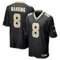 New Orleans Saints Archie Manning Nike Black Game Retired Player Jersey