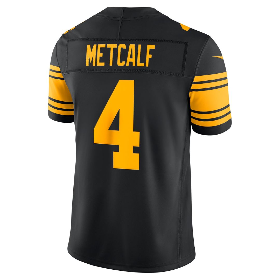 Pittsburgh Steelers DK Metcalf Nike Black Alternate Vapor F.U.S.E. Stitched Limited Jersey