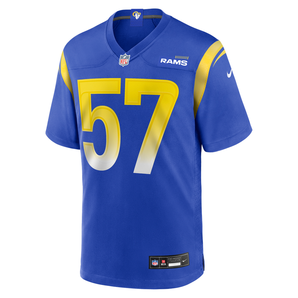 Los Angeles Rams Ty Hamilton Nike Royal Team Game Jersey