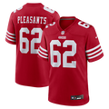 San Francisco 49ers Austen Pleasants Nike Scarlet Team Game Jersey